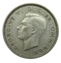 Load image into Gallery viewer, 1944 King George VI Silver Shilling Coin (English Reverse)
