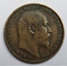 Load image into Gallery viewer, 1909 King Edward VII Farthing Coin - Great Britain
