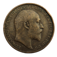 Load image into Gallery viewer, 1909 King Edward VII Farthing Coin - Great Britain
