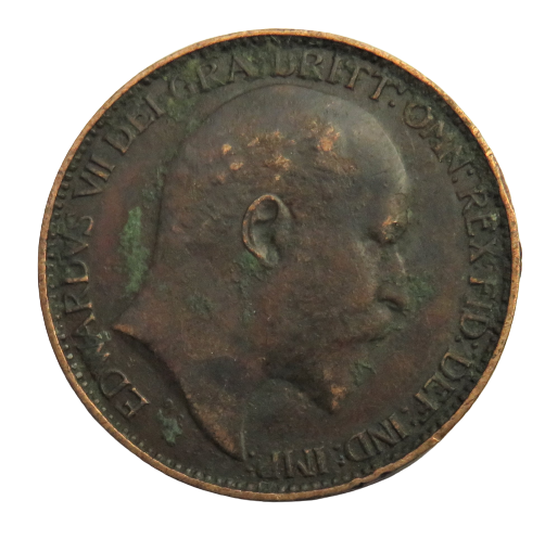 1905 King Edward VII Farthing Coin - Great Britain