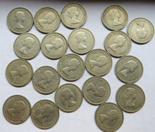 Load image into Gallery viewer, Bulk Lot of 20 x 1953 Queen Elizabeth II (English) Shilling Coins
