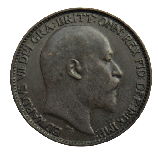 1903 King Edward VII Farthing Coin - Great Britain