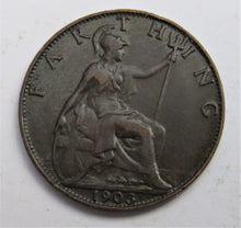 Load image into Gallery viewer, 1903 King Edward VII Farthing Coin - Great Britain
