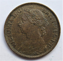 Load image into Gallery viewer, 1884 Queen Victoria Farthing Coin - Great Britain
