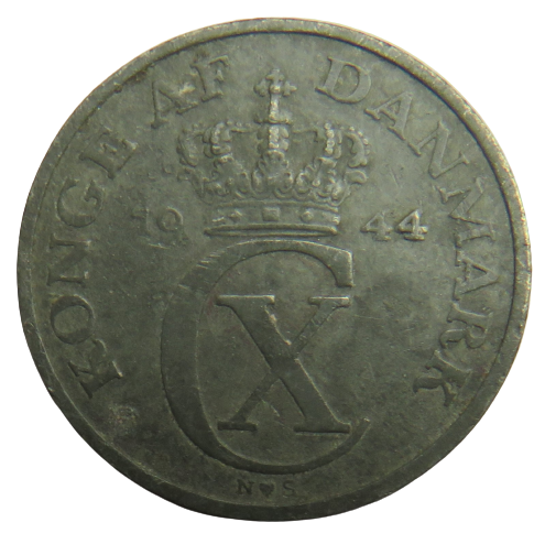 1944 Denmark 2 Ore Coin