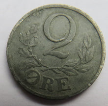 Load image into Gallery viewer, 1944 Denmark 2 Ore Coin
