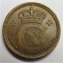 Load image into Gallery viewer, 1915 Denmark 2 Ore Coin
