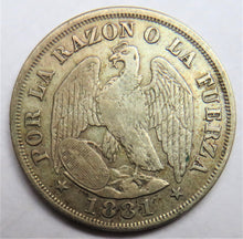 Load image into Gallery viewer, 1881 Chile Silver 20 Centavos Coin
