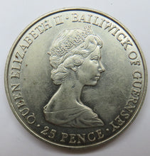 Load image into Gallery viewer, 1981 Bailiwick Of Guernsey 25 Pence / Crown Coin - Charles &amp; Diana
