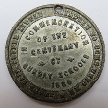 Load image into Gallery viewer, 1880  Robert Raikes Sunday School Centenary Medal
