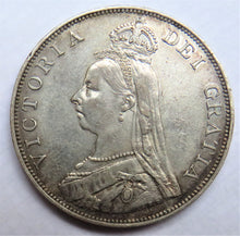 Load image into Gallery viewer, 1887 Queen Victoria Jubilee Head Silver Double Florin Coin In Higher Grade
