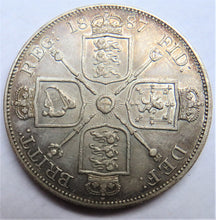 Load image into Gallery viewer, 1887 Queen Victoria Jubilee Head Silver Double Florin Coin In Higher Grade
