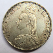 Load image into Gallery viewer, 1887 Queen Victoria Jubilee Head Florin Coin In High Grade
