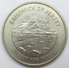 Load image into Gallery viewer, 1977 Bailiwick Of Jersey 25 Pence / Crown Coin
