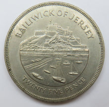 Load image into Gallery viewer, 1977 Bailiwick Of Jersey 25 Pence / Crown Coin
