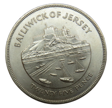 Load image into Gallery viewer, 1977 Bailiwick Of Jersey 25 Pence / Crown Coin
