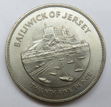 Load image into Gallery viewer, 1977 Bailiwick Of Jersey 25 Pence / Crown Coin
