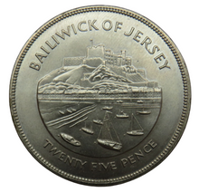 Load image into Gallery viewer, 1977 Bailiwick Of Jersey 25 Pence / Crown Coin
