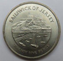 Load image into Gallery viewer, 1977 Bailiwick Of Jersey 25 Pence / Crown Coin
