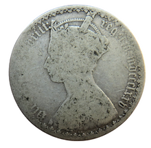 Load image into Gallery viewer, 1875 Queen Victoria Gothic Florin Coin - Great Britain
