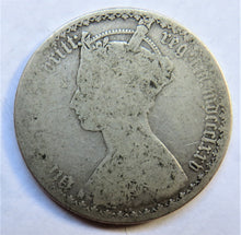 Load image into Gallery viewer, 1875 Queen Victoria Gothic Florin Coin - Great Britain
