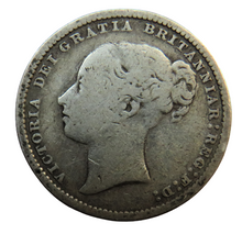 Load image into Gallery viewer, 1878 Queen Victoria Young Head Silver Shilling Coin - Great Britain
