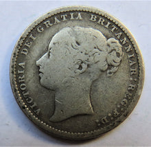 Load image into Gallery viewer, 1878 Queen Victoria Young Head Silver Shilling Coin - Great Britain
