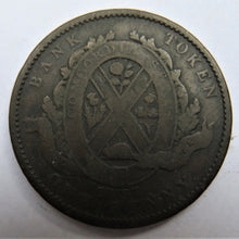 Load image into Gallery viewer, 1837 Lower Canada One Penny / 2 Sous Bank Token
