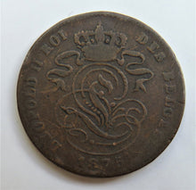 Load image into Gallery viewer, 1875 Belgium 2 Centimes Coin
