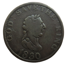 Load image into Gallery viewer, 1830 One Penny Token John McTurk Isle of Man - For Public Accommodation
