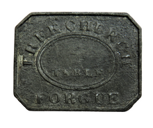 Load image into Gallery viewer, 19thC Scottish Token - Free Church Forgue Token
