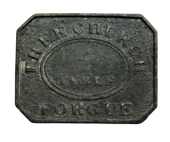 19thC Scottish Token - Free Church Forgue Token