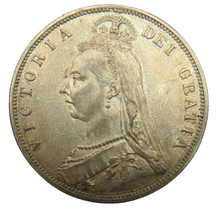 Load image into Gallery viewer, 1887 Queen Victoria Silver Halfcrown Coin - Great Britain
