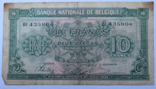 Load image into Gallery viewer, 1948 Belgium 10 Francs Banknote
