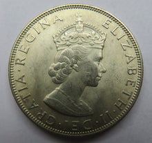 Load image into Gallery viewer, 1964 Queen Elizabeth II Bermuda Silver One Crown Coin
