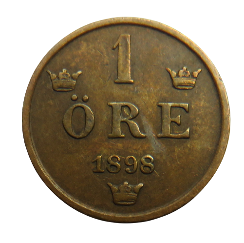 1898 Sweden One Ore Coin