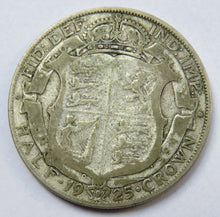 Load image into Gallery viewer, 1925 King George V Silver Halfcrown Coin Scarce Date - Great Britain
