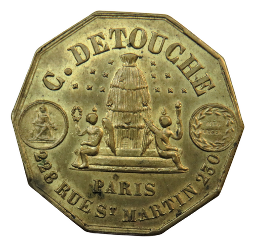 C.Detouche Paris Maison De Confiance Invariable PrixFixe Horlogerie French Token