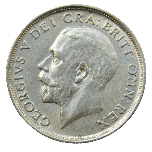 1917 King George V Silver Shilling Coin - Great Britain