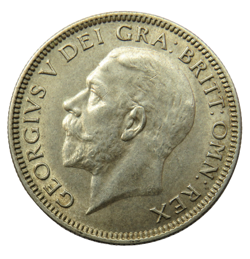 1935 King George V Silver Shilling Coin - Great Britain