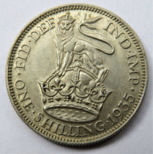 Load image into Gallery viewer, 1935 King George V Silver Shilling Coin - Great Britain
