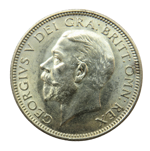 1928 King George V Silver Shilling Coin - Great Britain