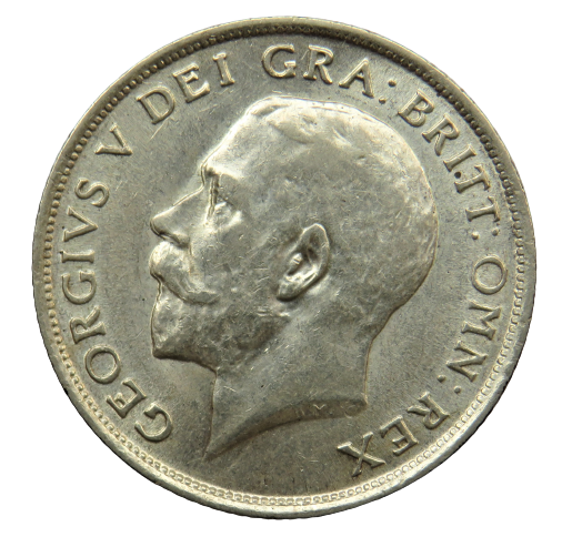 1915 King George V Silver Shilling Coin - Great Britain