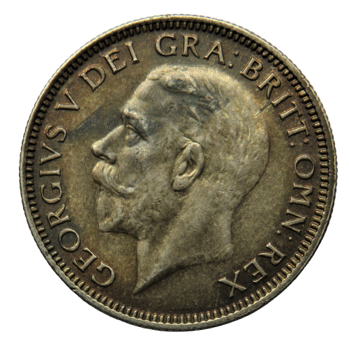 1935 King George V Silver Shilling Coin - Great Britain