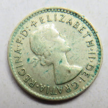 Load image into Gallery viewer, 1957 Queen Elizabeth II Australia Threepence Coin
