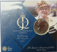 Load image into Gallery viewer, 2012 Queen&#39;s Diamond Jubilee UK £5 Commemorative Coin
