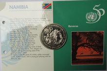 Load image into Gallery viewer, 1995 Republic Of Namibia 10 Dollars Coin - Nations Untied For Peace
