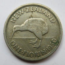 Load image into Gallery viewer, 1950 King George VI New Zealand One Florin Coin
