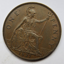 Load image into Gallery viewer, 1927 King George V One Penny Coin - Great Britain
