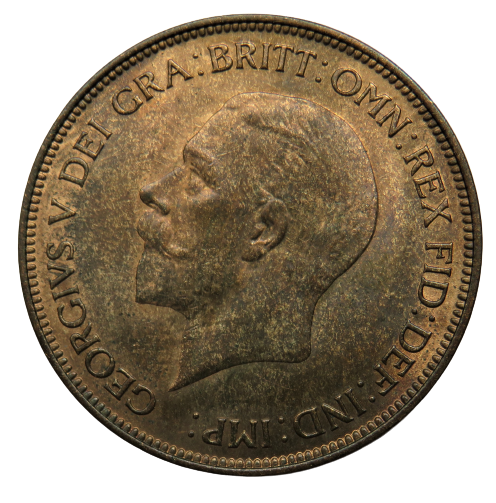 1935 King George V One Penny Coin - Great Britain